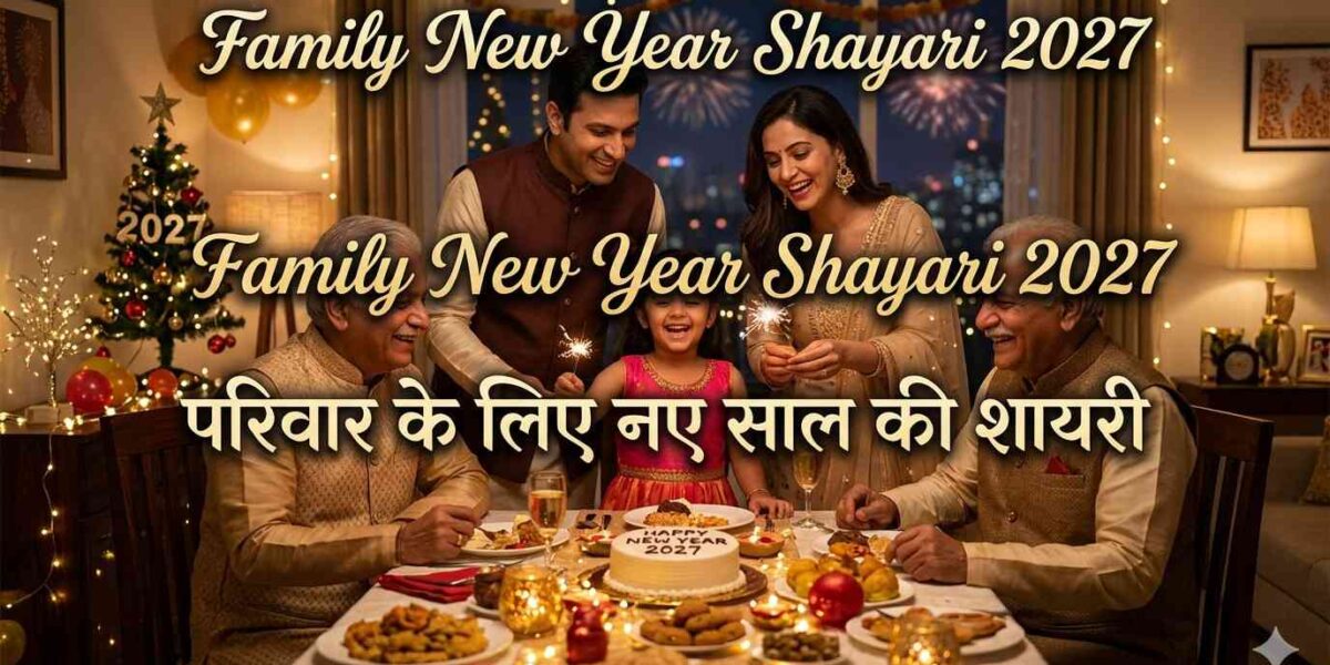 Family New Year Shayari 2027 | परिवार के लिए नए साल की शायरी