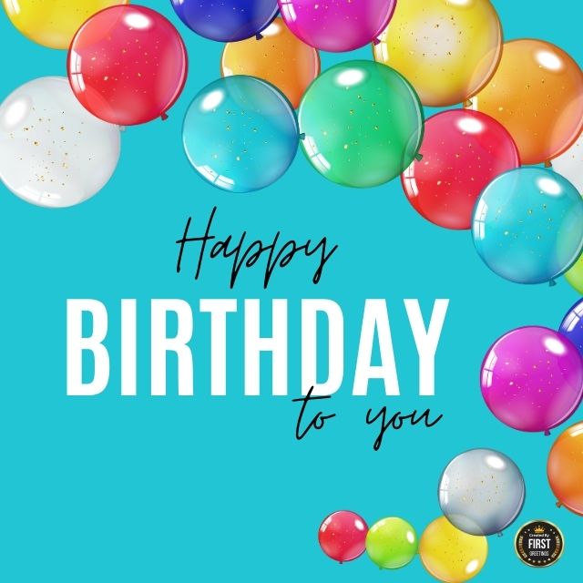 Happy Birthday Card With Name Balloon