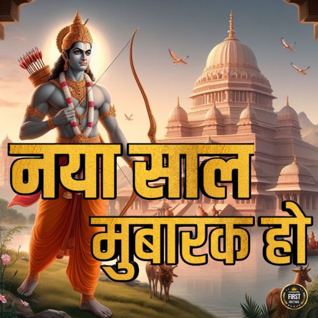 Happy New Year Ram Ji 3D Pic