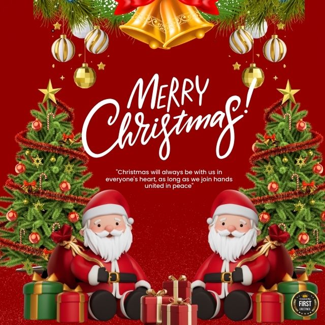 Merry Christmas Wishes DP for WhatsApp & Instagram (HD)
