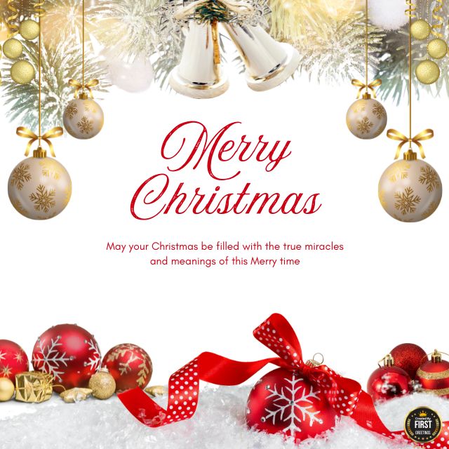 Merry Christmas Wishes With Photo Online 2025