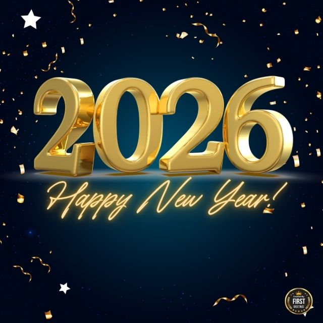 Happy New Year 2026 Black Gold Images