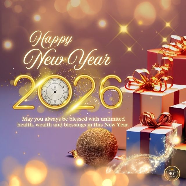Happy New Year 2026 Clock Images