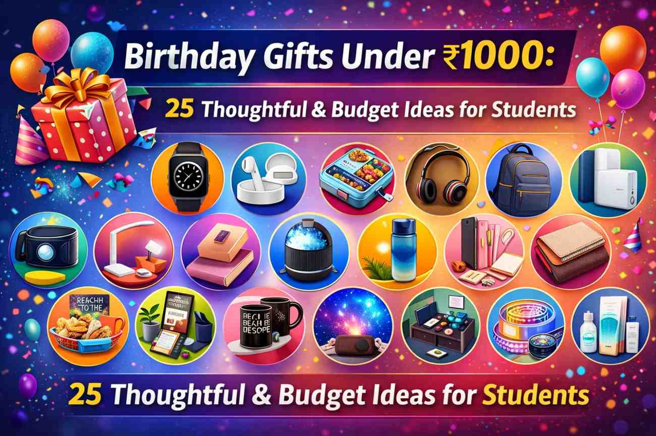 Birthday Gifts Under ₹1000: 25 Thoughtful & Budget Ideas for Students