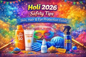 Holi Safety Tips 2026: Skin, Hair & Eye Protection Guide