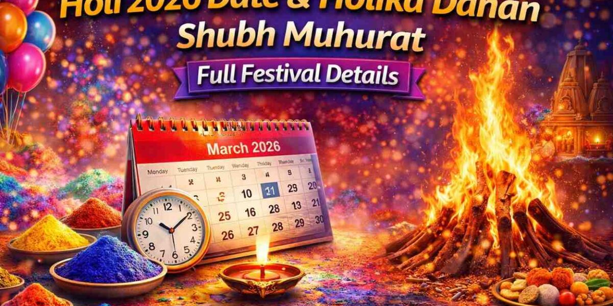 Holika Dahan 2026 Date: Shubh Muhurat – Full Festival Details