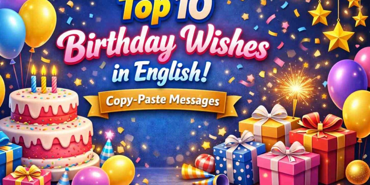 Top 10 Birthday Wishes in English! Copy-Paste Messages