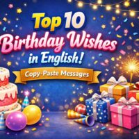 Top 10 Birthday Wishes in English! Copy-Paste Messages