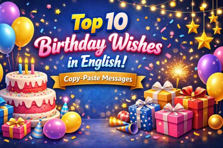 Top 10 Birthday Wishes in English! Copy-Paste Messages
