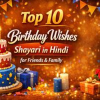 Top 10 Birthday Wishes Shayari in Hindi for Friends & Family
