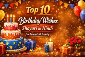 Top 10 Birthday Wishes Shayari in Hindi for Friends & Family