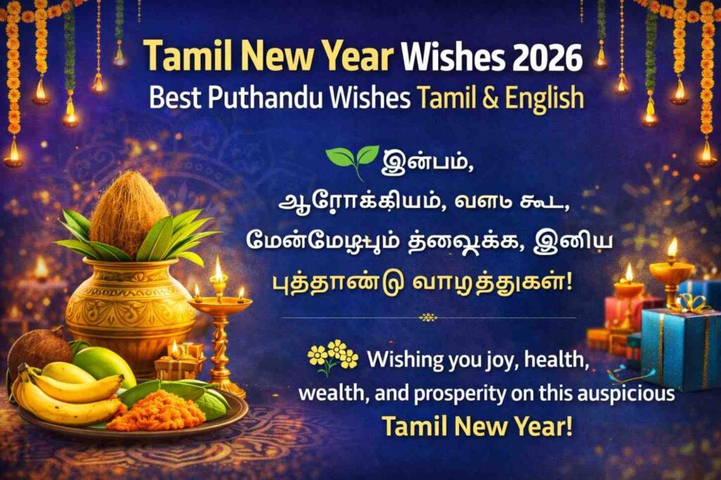 Tamil New Year Wishes 2026 – Best Puthandu Wishes Tamil & English
