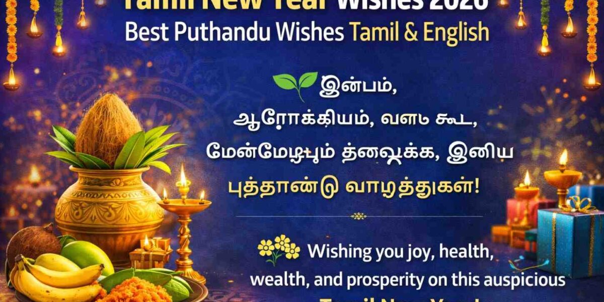 Tamil New Year Wishes 2026 – Best Puthandu Wishes Tamil & English